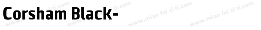 Corsham Black字体转换